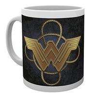 gb eye ltd wonder woman gold logo mug various