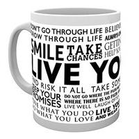 Gb Eye Limited Live Your Life Quotes Mug, Multi-colour