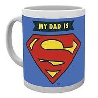 gb eye dc comics my dad is superman mug wood multi colour