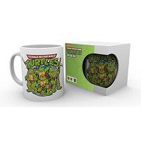 gb eye teenage mutant ninja turtles retro logo mug multi colour