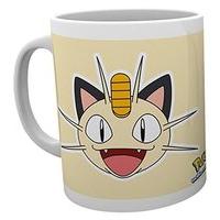 gb eye pokemon meowth face mug multi colour