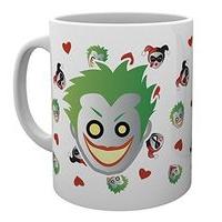 gb eye dc comics emoji harley and joker mug multi colour