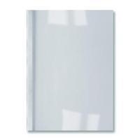 GBC LeatherGrain (A4) Thermal Binding Covers 1.5m (White) - 1 x Pack of 100 Covers