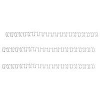 GBC Binding Wire Elements 21 Loop 55 Sheets 6mm (Silver) for A4 - 1 x Pack of 100 Binding Wires