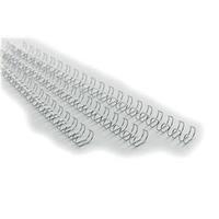 GBC Binding Wire Elements 21 Loop 85 Sheets 10mm (Silver) for A4 - 1 x Pack of 100 Binding Wires