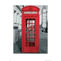 gb eye art print london telephone box 60 x 80cm