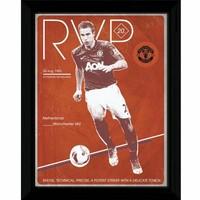 GB eye 16 x 12-inch Manchester United Van Persie Retro Framed Photograph, Assorted