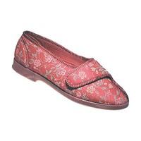 gbs wilma ladies wide fit slipper womens slippers wine 6