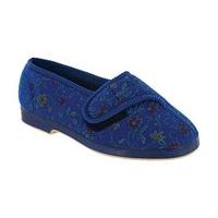 GBS Wilma Ladies Wide Fit Slipper Womens Slippers Blue 9