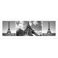 GB Eye Panoramic Print, Paris, Triptych, 33x95cm