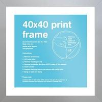 GB Eye Art Print Frame, 40 x 40cm, Silver