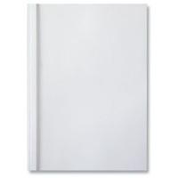 GBC Thermal Binding Covers 6mm Front PVC Clear Back Gloss A4 [Pack 100] - White