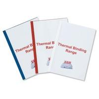 gbc thermal pvc a4 binding covers 4 mm white pack of 100