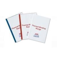 gbc thermal pvc a4 binding covers 15 mm white pack of 100