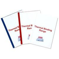 GBC Thermal PVC A4 Binding Covers - 3 mm, White, Pack of 100