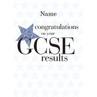 gcse star | personalised congratulations card