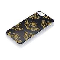 gear4 hard clip on case cover for iphone 55s blackgold damask