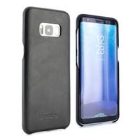 Genuine Leather Slim Wrapped Case for Galaxy S8 - Black