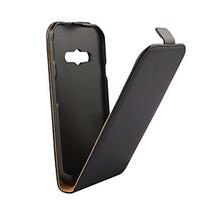 Genuine Leather Vertical Flip Magnetic Button Leather Case for Samsung Galaxy Xcover 3 G388F