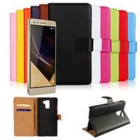 Genuine Leather Wallet Case for Huawei Honor 7 (Assorted Colors)