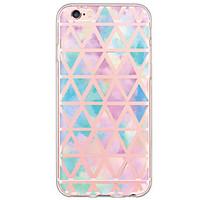 Geometric Tile Pattern TPU Ultra-thin Translucent Soft Back Cover for Apple iPhone 6s 6 Plus SE/5s/5