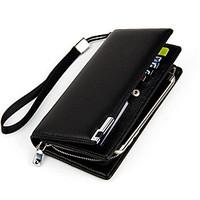 General Use Pouch Wallet PU Leather Case for Apple Samsung Xiaomi Huawei and other cell phone (6.0 inches below)