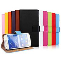 Genuine Leather Wallet Style Case for Samsung Galaxy Ace 4 Style LTE G357 G357FZ SM-G357