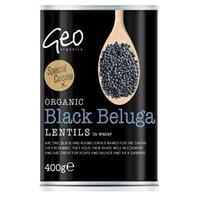 geo organics cans black beluga lentils 400g