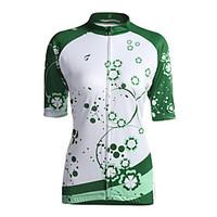 GETMOVING Cycling Jersey Women\'s Short Sleeve Bike Jersey Tops Breathable Sunscreen Back Pocket Coolmax Classic Spring Summer Fall/Autumn