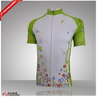 GETMOVING Cycling Jersey Women\'s Short Sleeve Bike Jersey Tops Breathable Back Pocket Coolmax Classic Patchwork Spring Summer Fall/Autumn