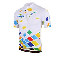 GETMOVING Cycling Jersey Women\'s Men\'s Unisex Short Sleeve Bike Jersey TopsQuick Dry Anatomic Design Ultraviolet Resistant Moisture