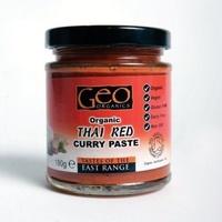 geo organics organic thai red curry paste 180g x 6