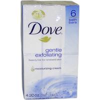 Gentle Exfoliating Moisturizing Cream Beauty Bar 6 x 4.20 oz Soap