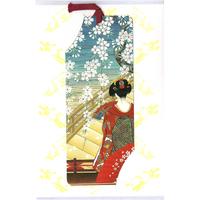Geisha Bookmark Greeting Card