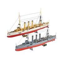 german wwi light cruisers sms dresden and sms emden 1350 scale model k ...
