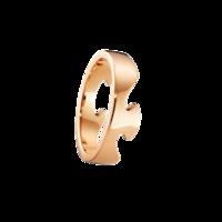 Georg Jensen 18ct Rose Gold Fusion End Ring - Ring Size M.5