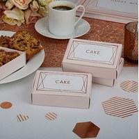 Geo Blush Cake Boxes - 10 Pack