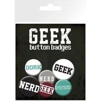 Geek And Nerds Text Badge Pack
