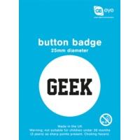 Geeks And Nerds Geek Button Badge