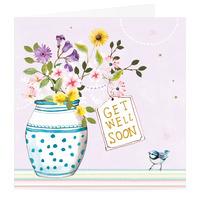 Get Well Soon Vase Card
