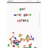 get well soon skiver get well card
