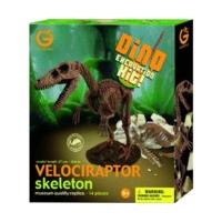 geoworld dino excavation kit velociraptor skeleton