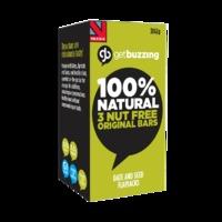 getbuzzing 100 natural original bar 3 x 62g 3x 62 g