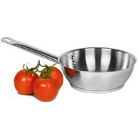 genware stainless steel sauteuse pan 16ltr