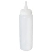 genware squeeze bottle clear 8oz 23cl case of 12