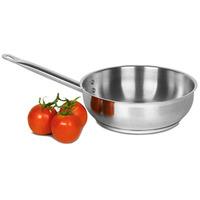 genware stainless steel sauteuse pan 28ltr