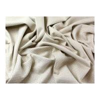 Geometric Pattern Woven Suiting Dress Fabric Cream & Beige