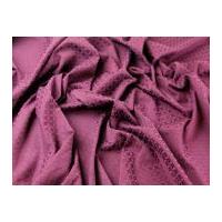 Geometric Matte & Shine Stretch Poly Cotton Dress Fabric Burgundy