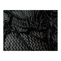 Geometric Lace Dress Fabric Black