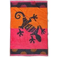 gekko jacquard beach towel 420gm